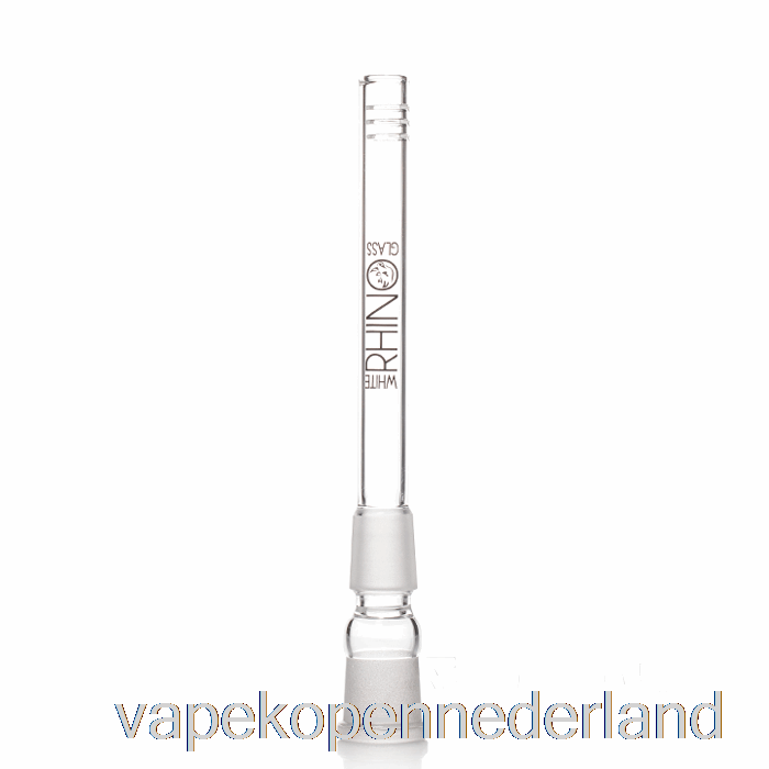 Elektronische Sigaret Vape Witte Neushoorn 19/19 Glazen Downstem 5,5 Inch